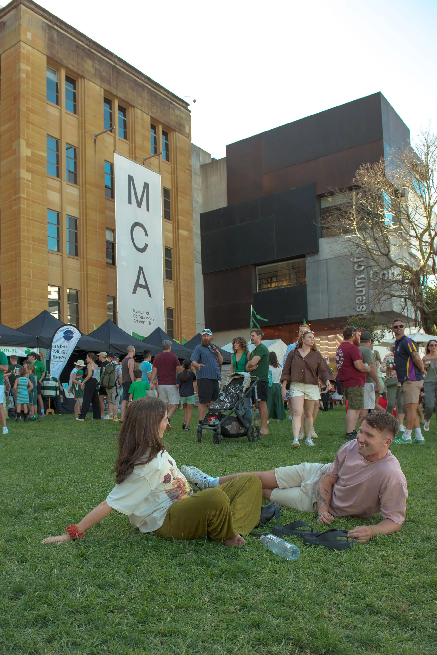 Couple sharing intimate moment under stained glass arch