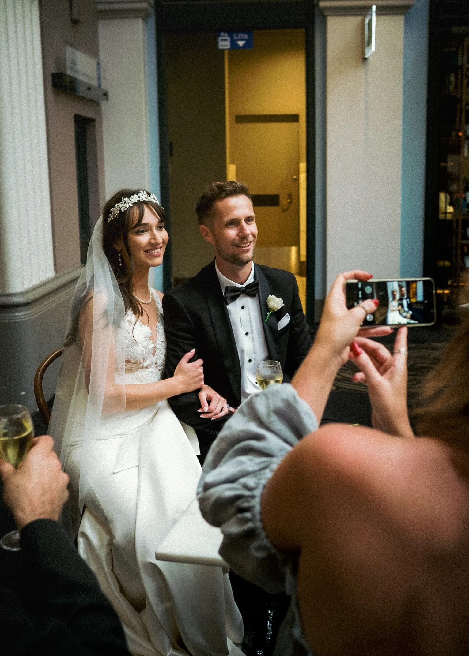 Pianist performing at wedding reception